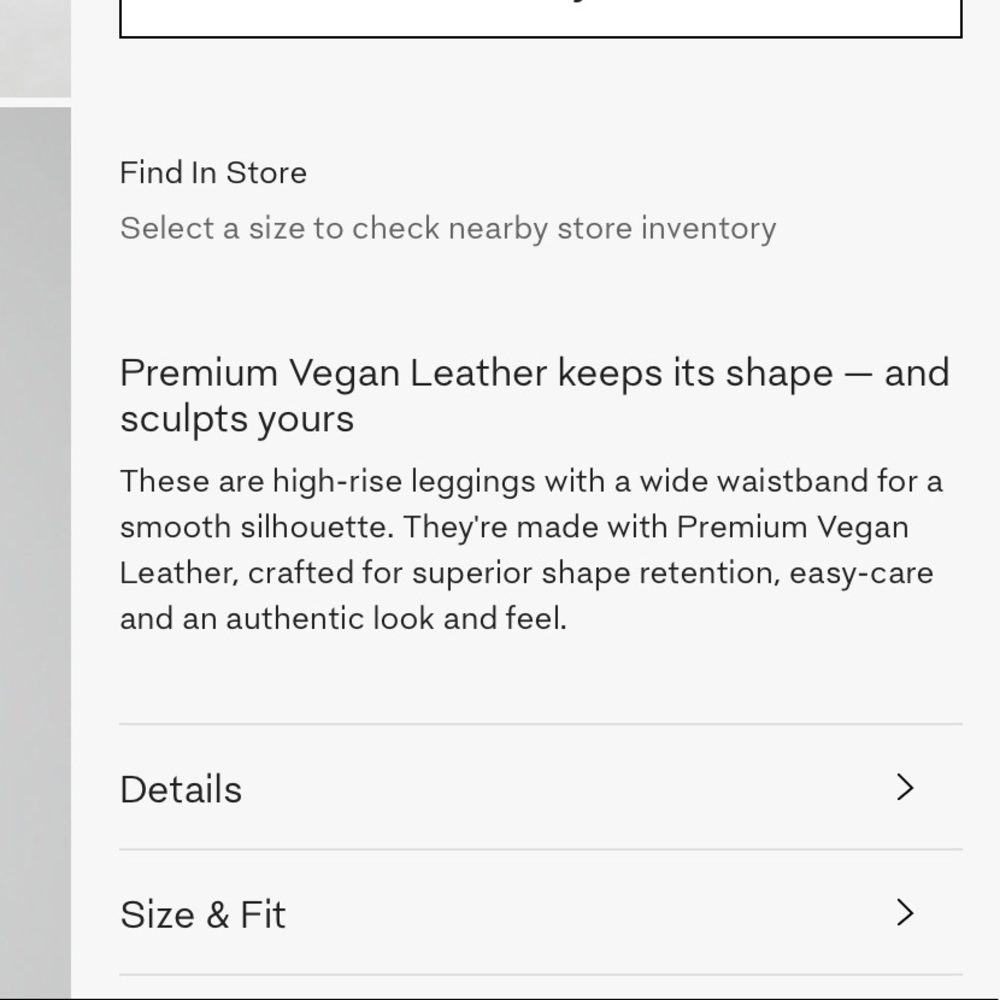 Wilfred Free Daria Vegan Leather Leggings Size S - Picture 7 of 13